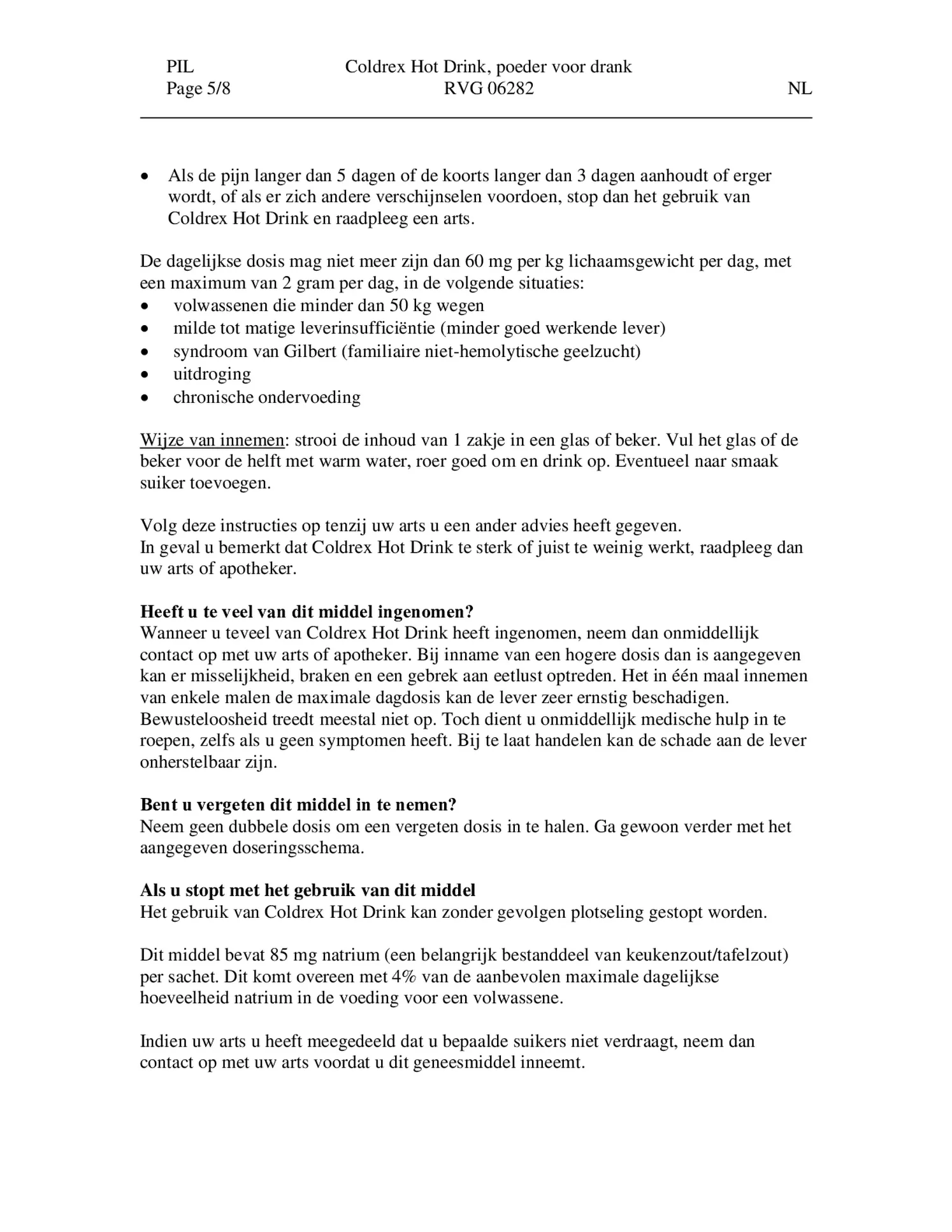 Hot Drink - Bij griep en verkoudheid afbeelding van document #5, bijsluiter