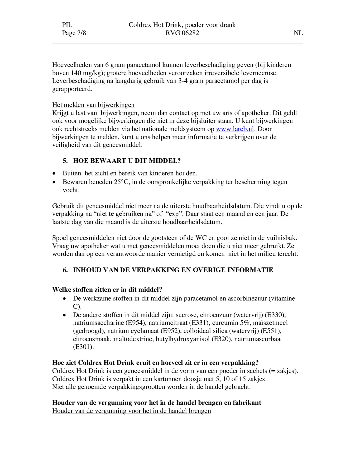 Hot Drink - Bij griep en verkoudheid afbeelding van document #7, bijsluiter