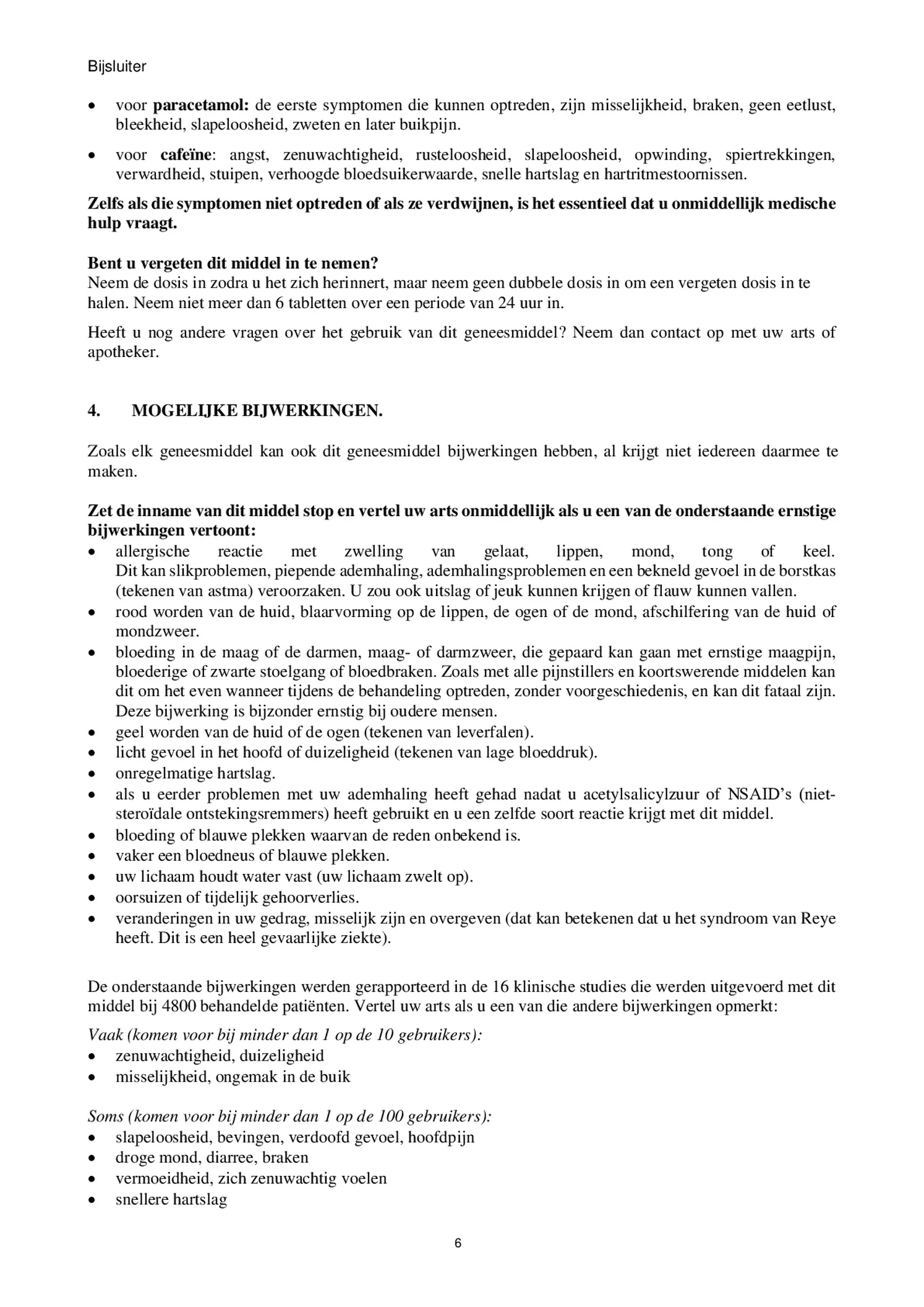 Filmomhulde Tabletten, bij migraine en hoofdpijn afbeelding van document #6, bijsluiter