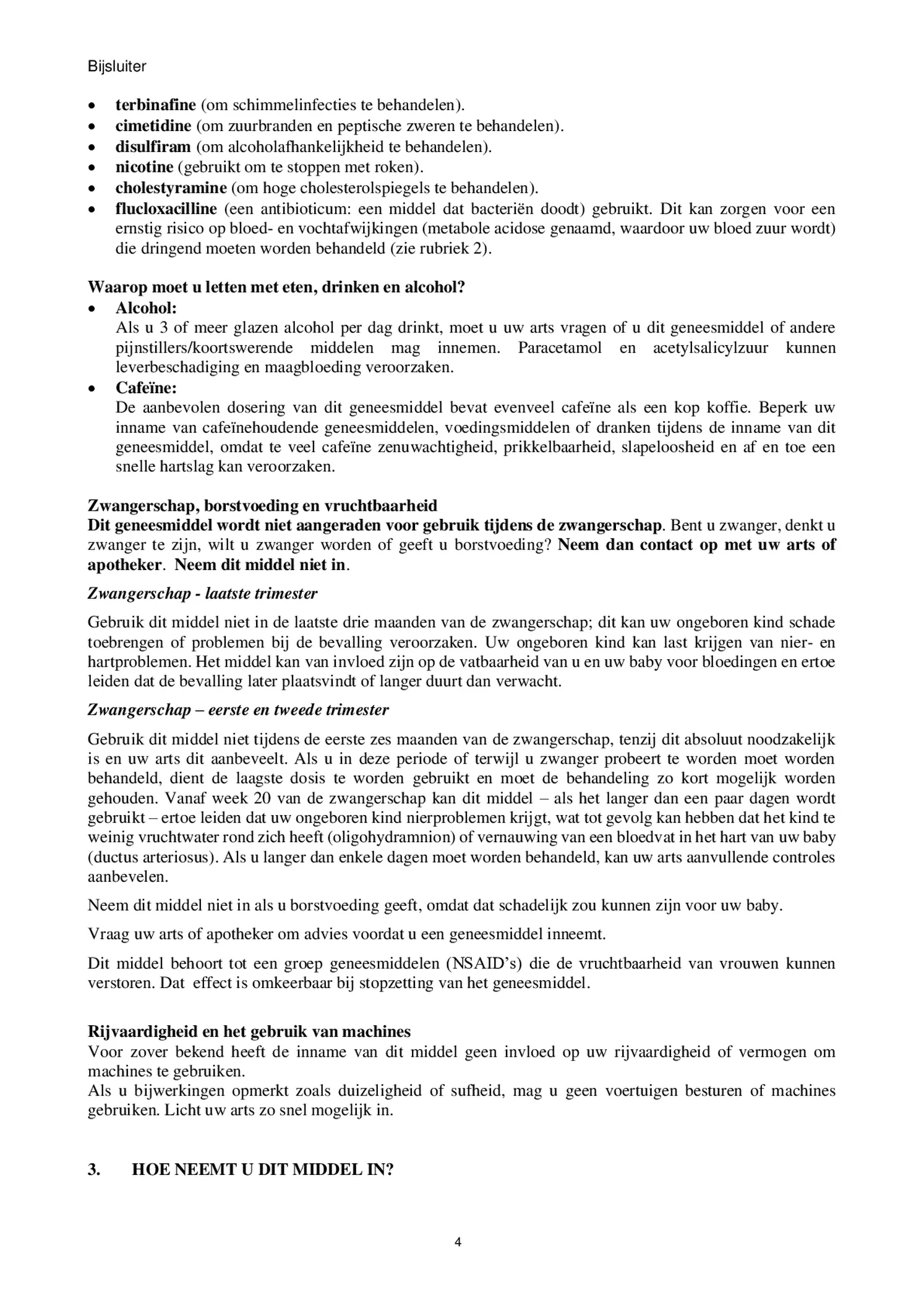 Filmomhulde Tabletten, bij migraine en hoofdpijn afbeelding van document #4, bijsluiter