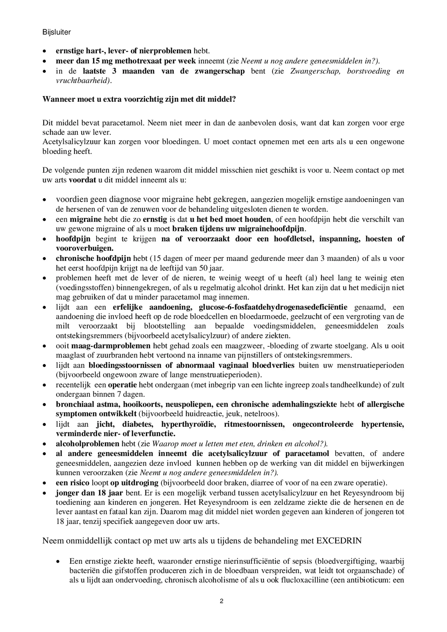 Filmomhulde Tabletten, bij migraine en hoofdpijn afbeelding van document #2, bijsluiter