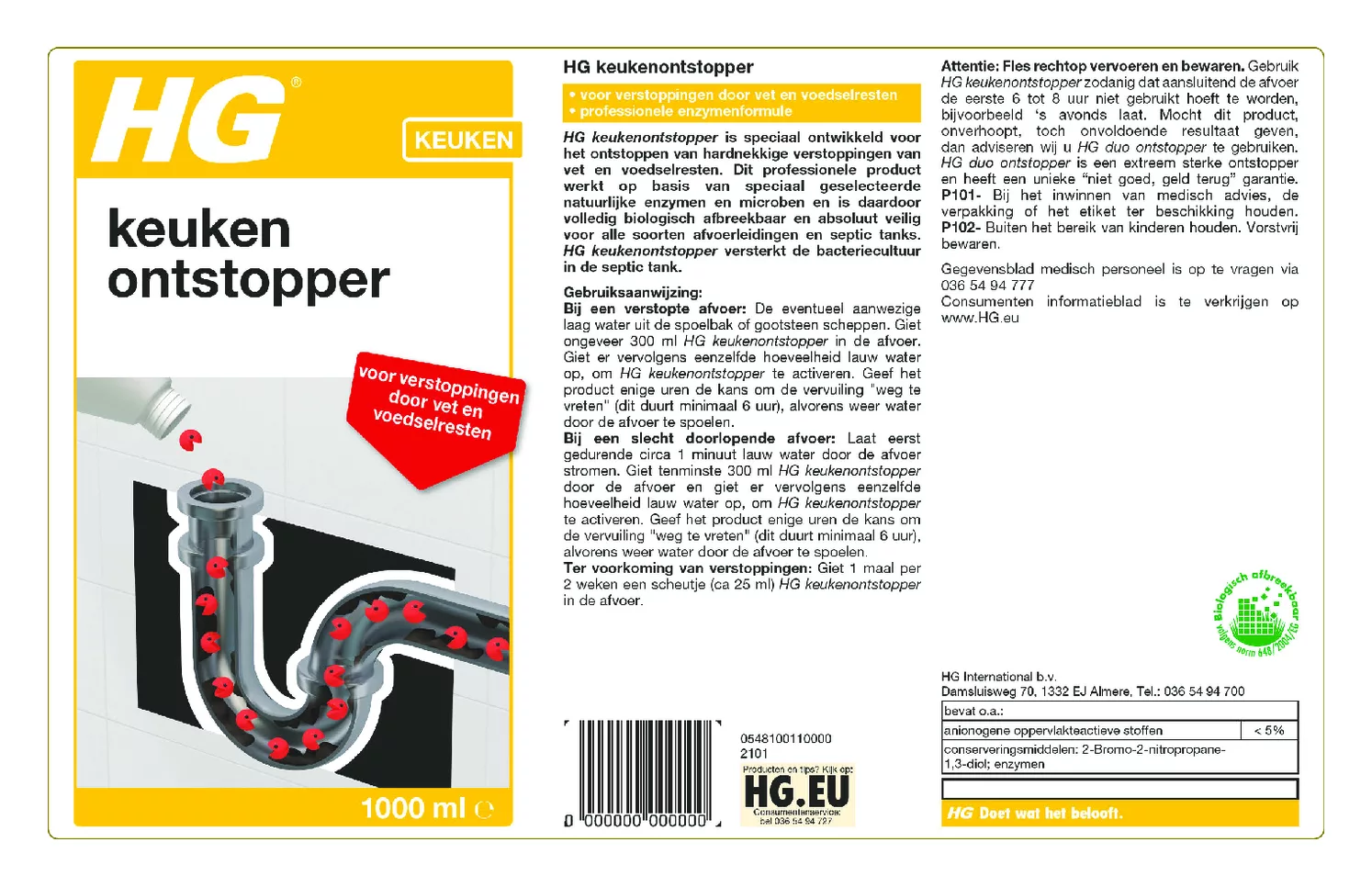 Keuken Ontstopper afbeelding van document #1, etiket