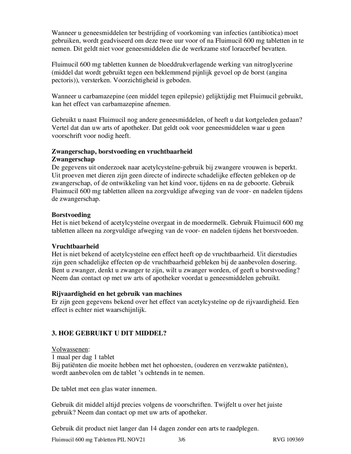 600mg Tabletten afbeelding van document #3, bijsluiter