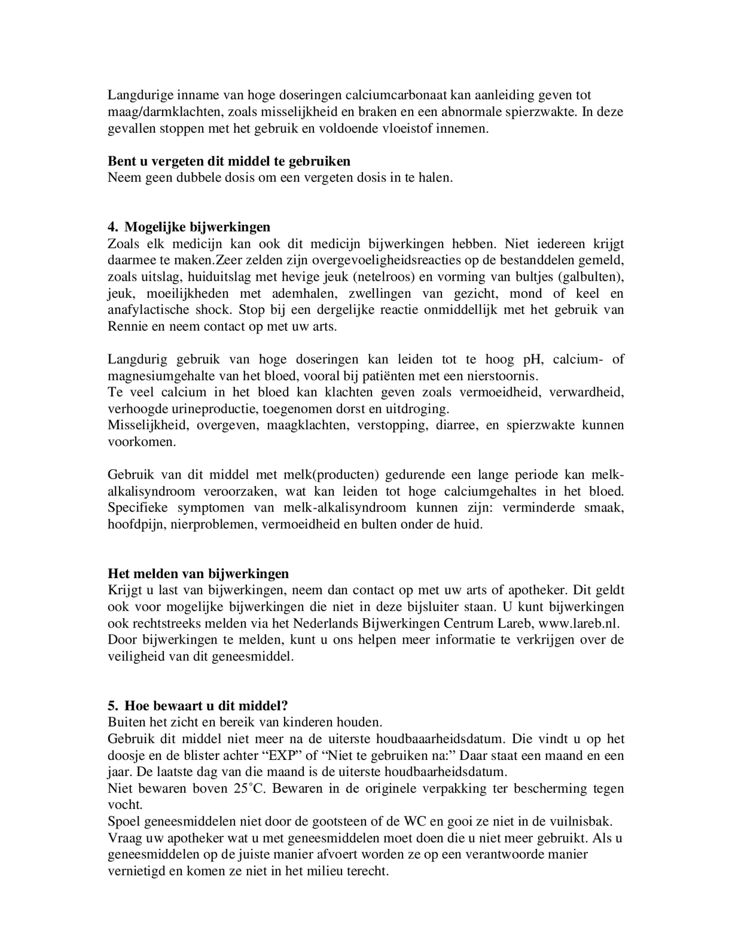 Sinaasappel kauwtabletten bij brandend maagzuur afbeelding van document #4, bijsluiter