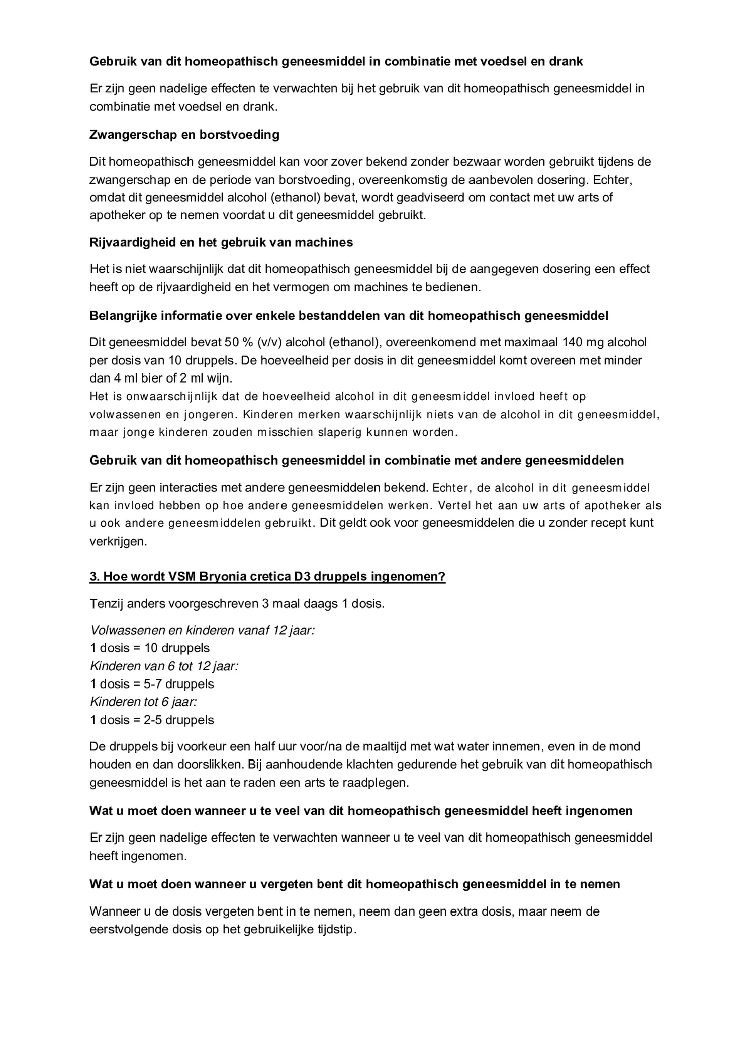 Bryonia Cretica D200 afbeelding van document #2, bijsluiter