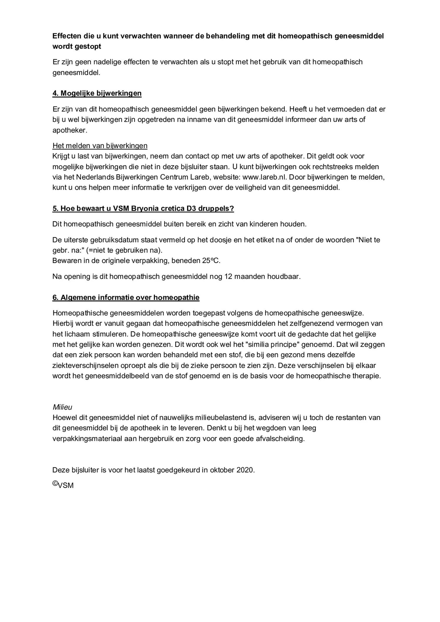 Bryonia Cretica D200 afbeelding van document #3, bijsluiter