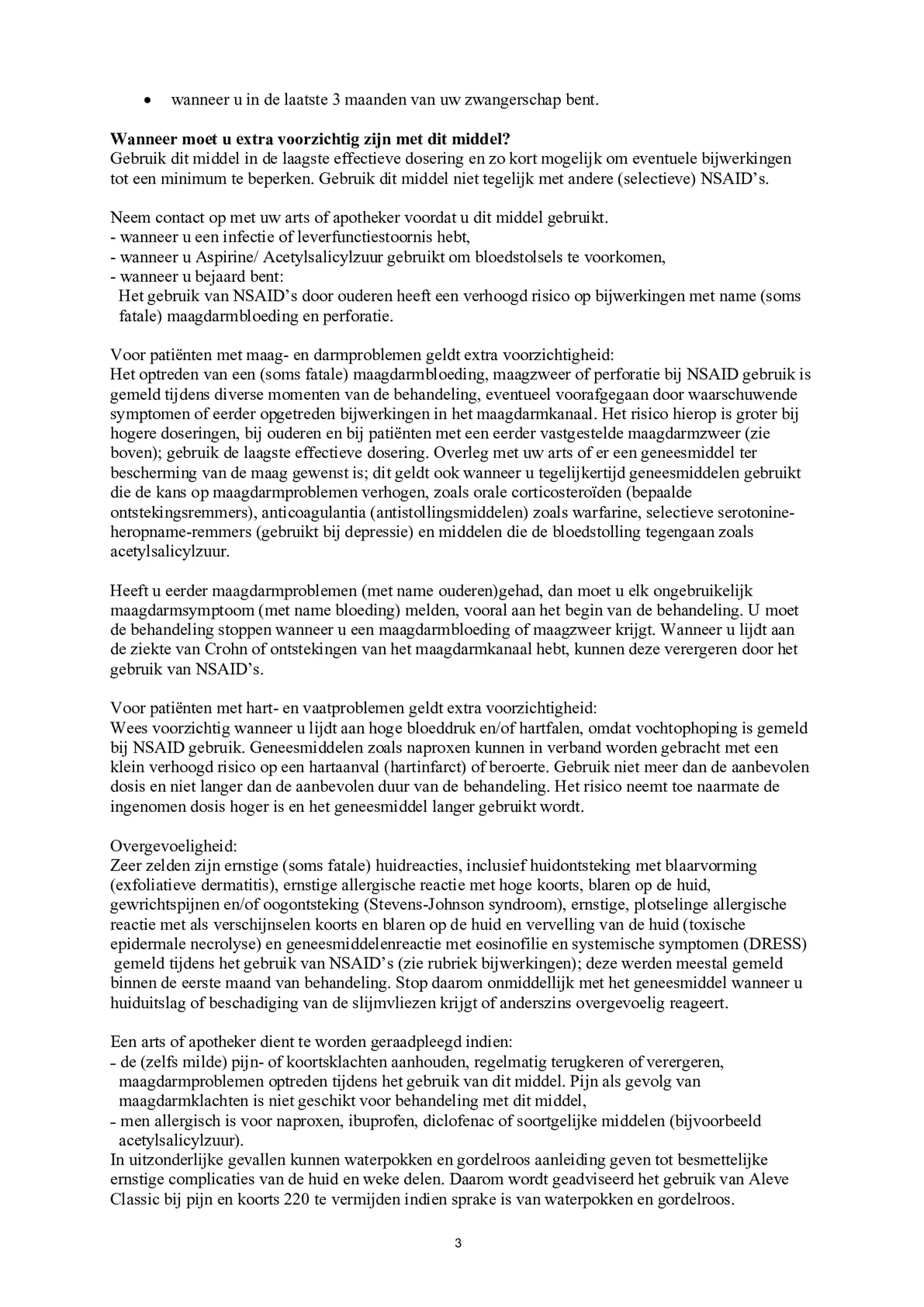 Classic 220mg Tabletten afbeelding van document #3, bijsluiter