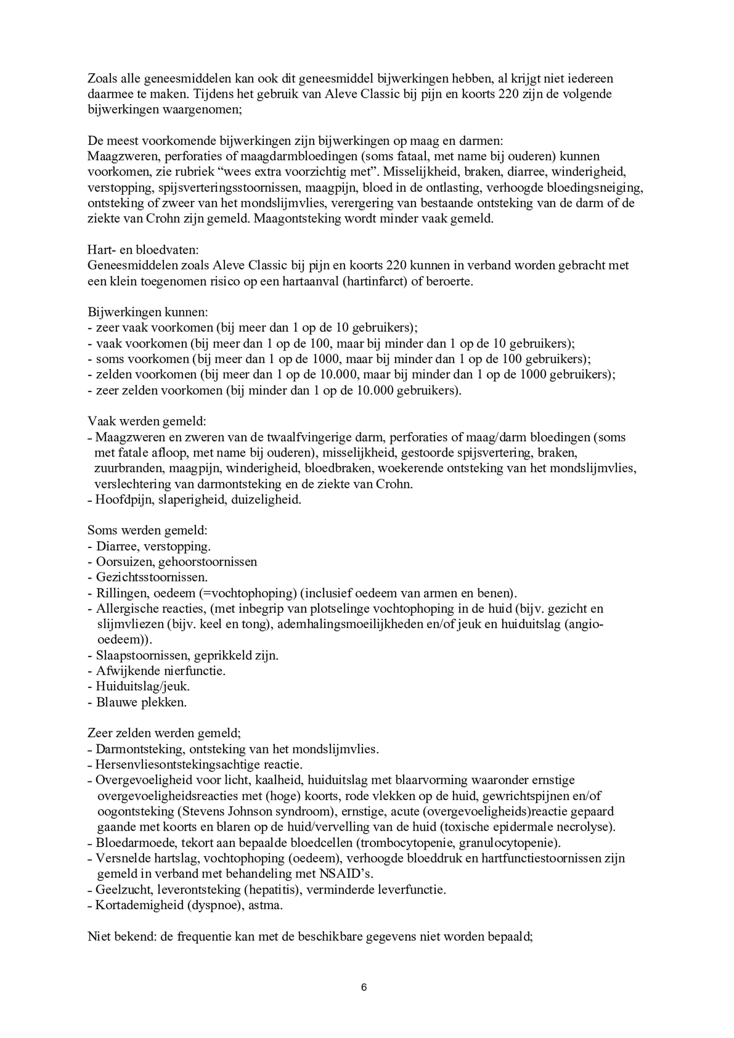 Classic 220mg Tabletten afbeelding van document #6, bijsluiter