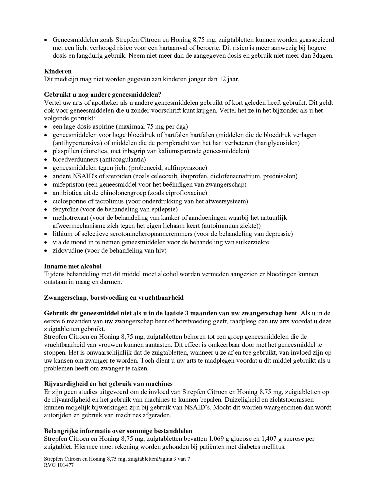 Citroen & Honing 8.75mg Zuigtabletten afbeelding van document #3, bijsluiter