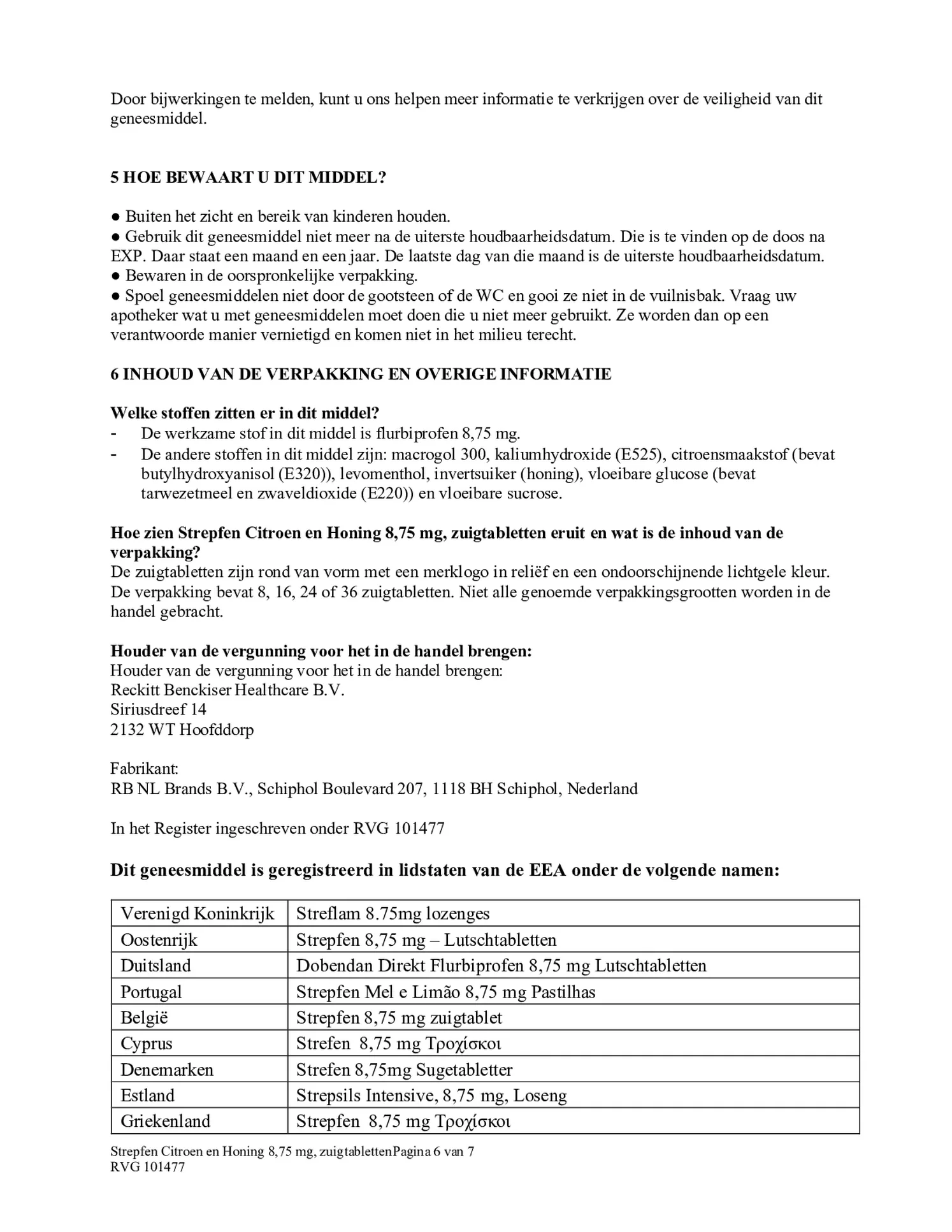Citroen & Honing 8.75mg Zuigtabletten afbeelding van document #6, bijsluiter