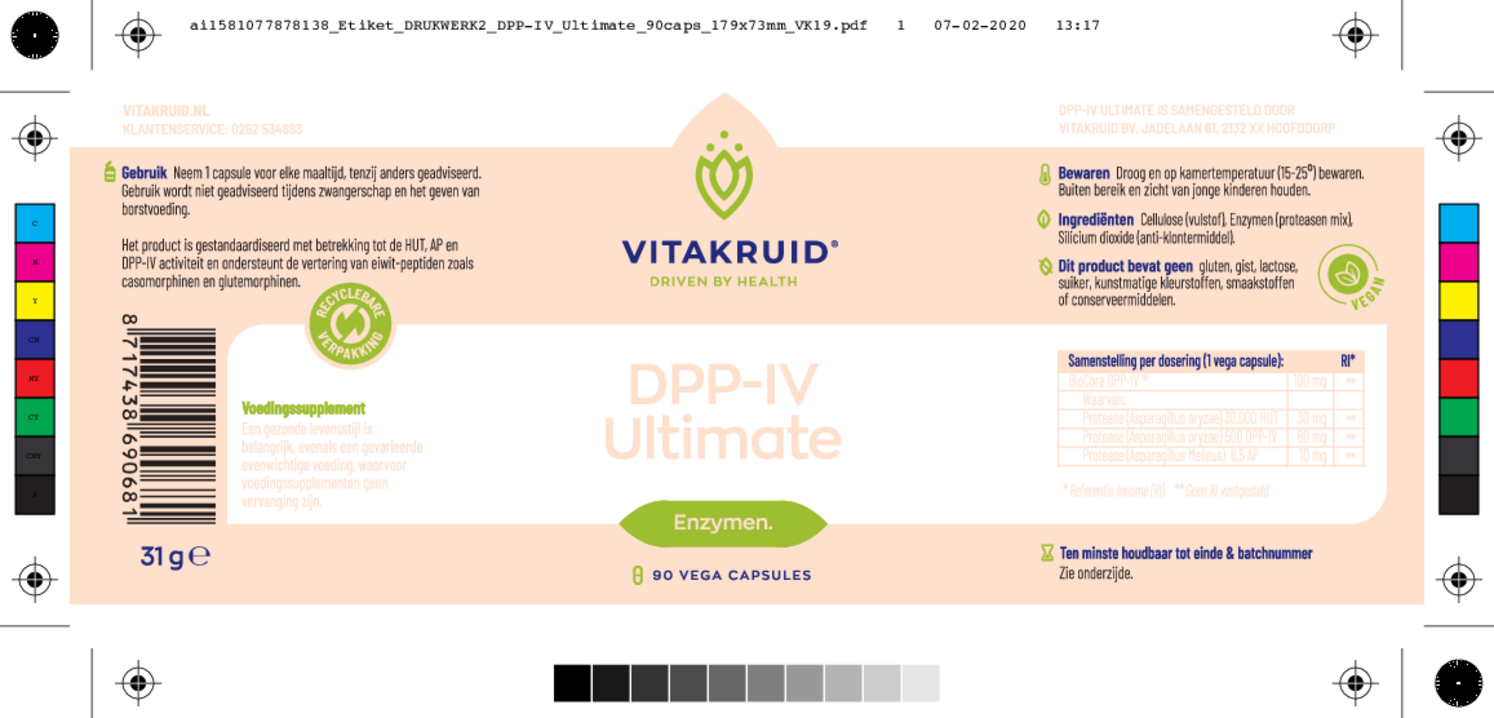 DPP IV Ultimate Enzymen Capsules afbeelding van document #1, etiket