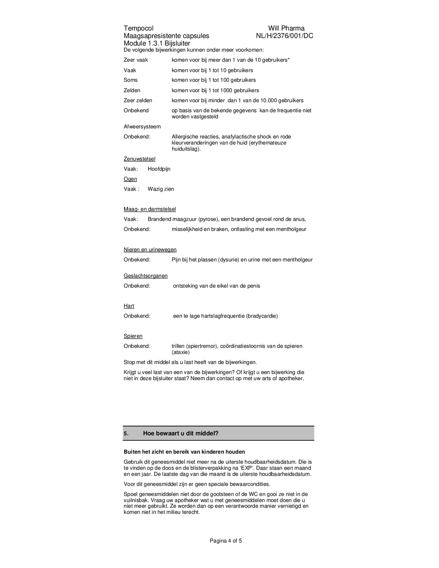 Pepermuntolie Capsules afbeelding van document #4, bijsluiter
