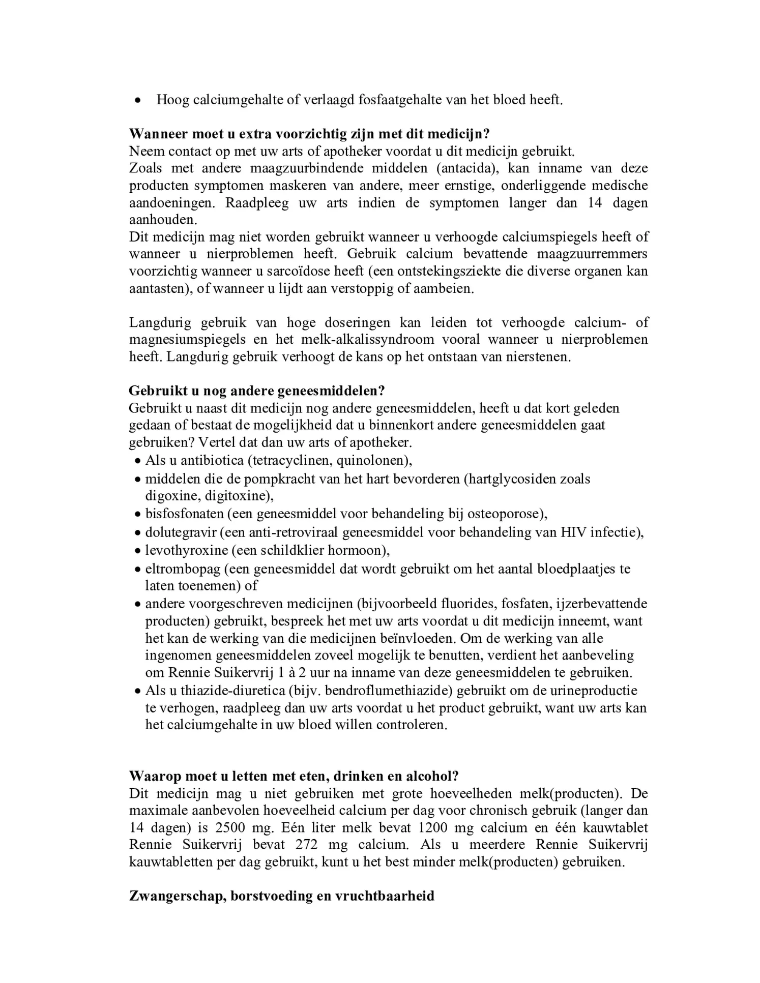 Suikervrij kauwtabletten bij brandend maagzuur afbeelding van document #2, bijsluiter