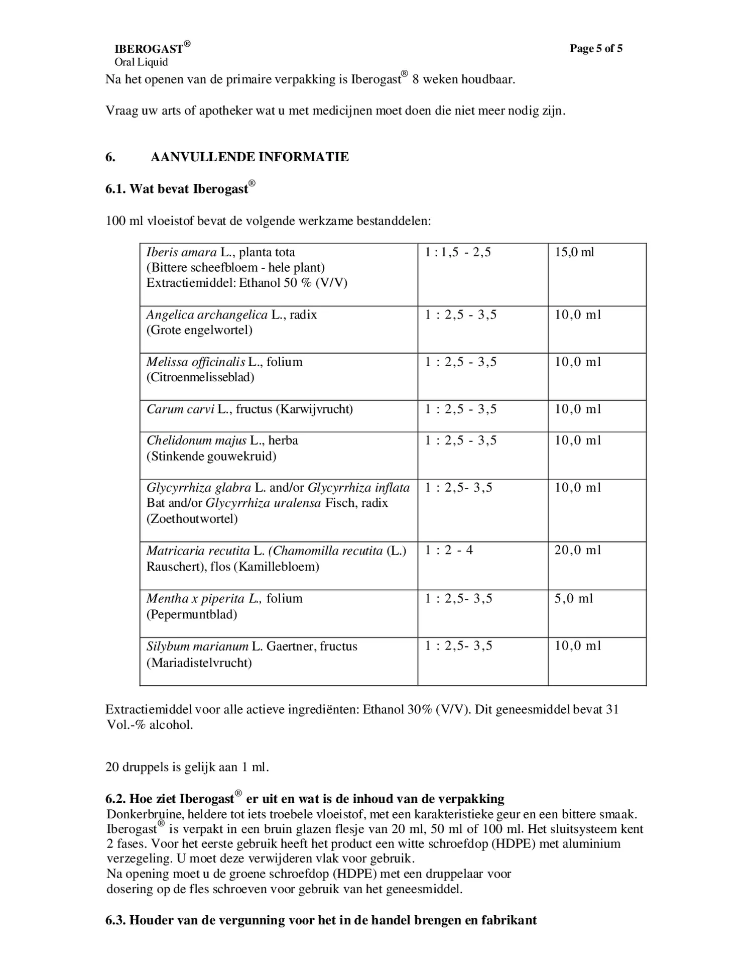 Druppels afbeelding van document #5, bijsluiter