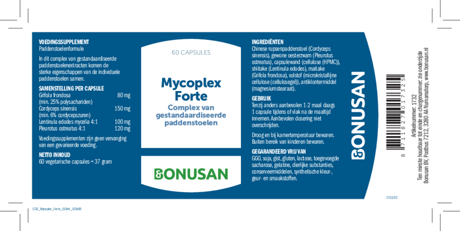 Mycoplex Forte Capsules afbeelding van document #1, etiket