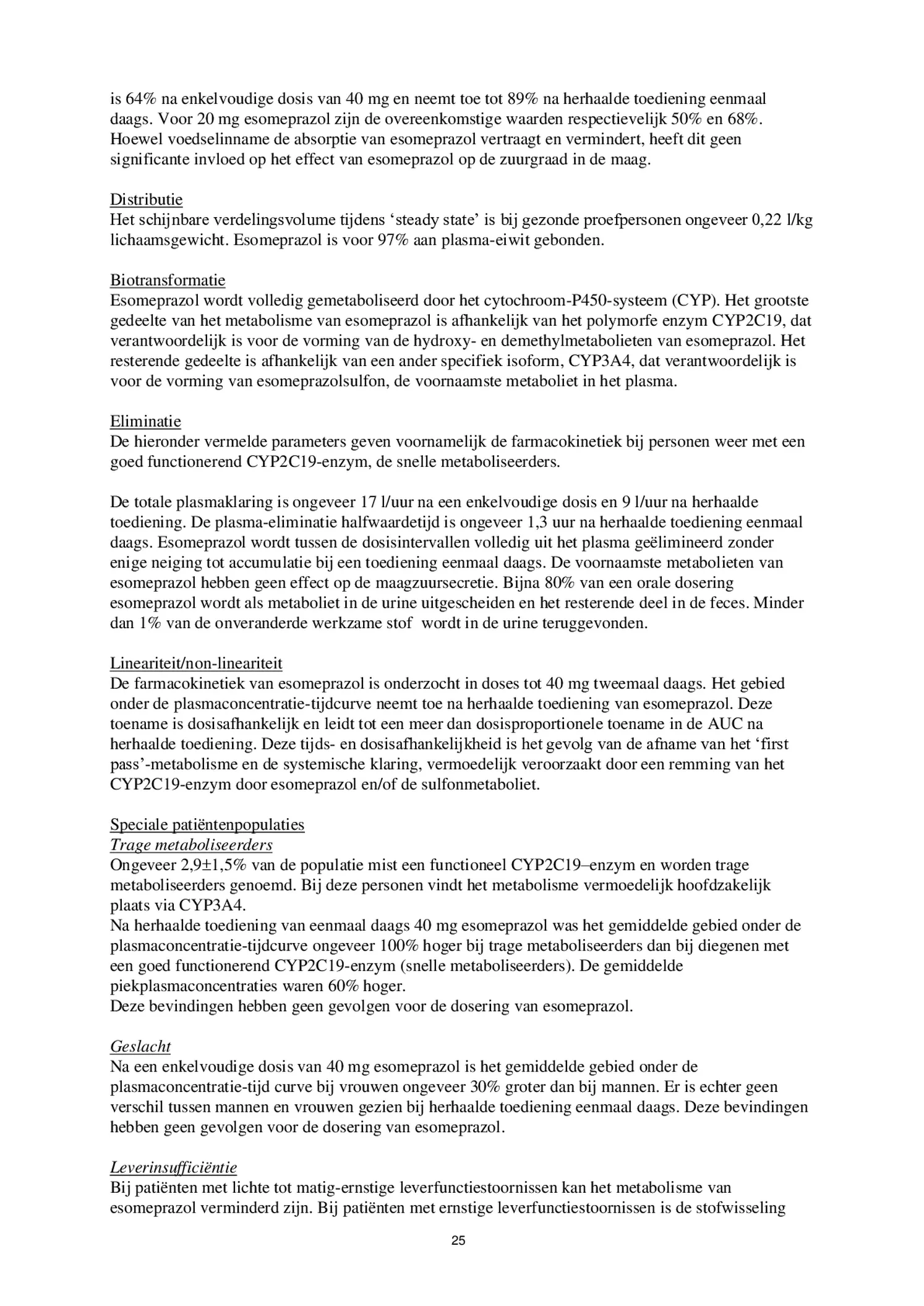 Control Tabletten 20mg Esomeprazo afbeelding van document #25, bijsluiter