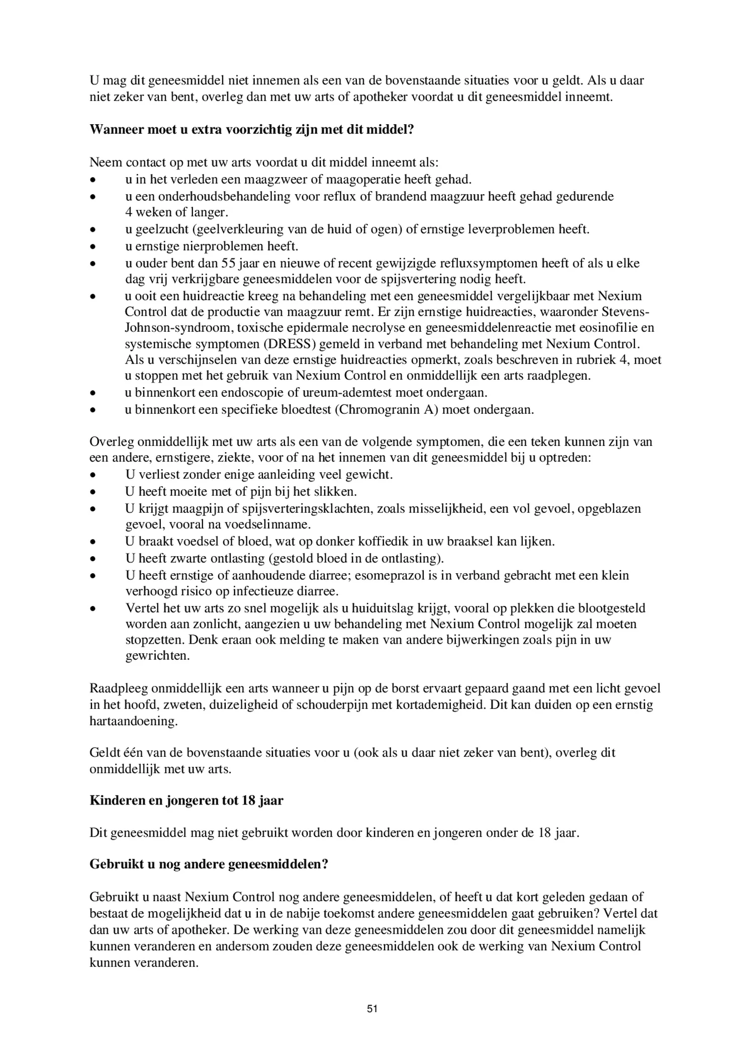 Control Tabletten 20mg Esomeprazo afbeelding van document #51, bijsluiter