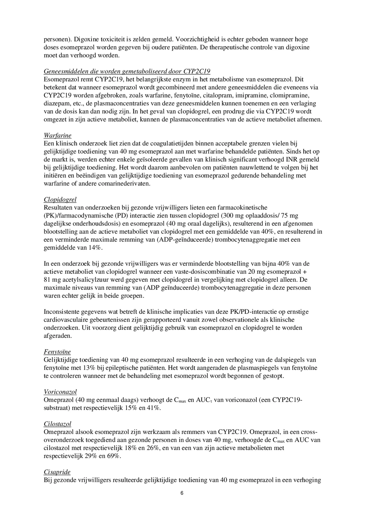 Control Tabletten 20mg Esomeprazo afbeelding van document #6, bijsluiter