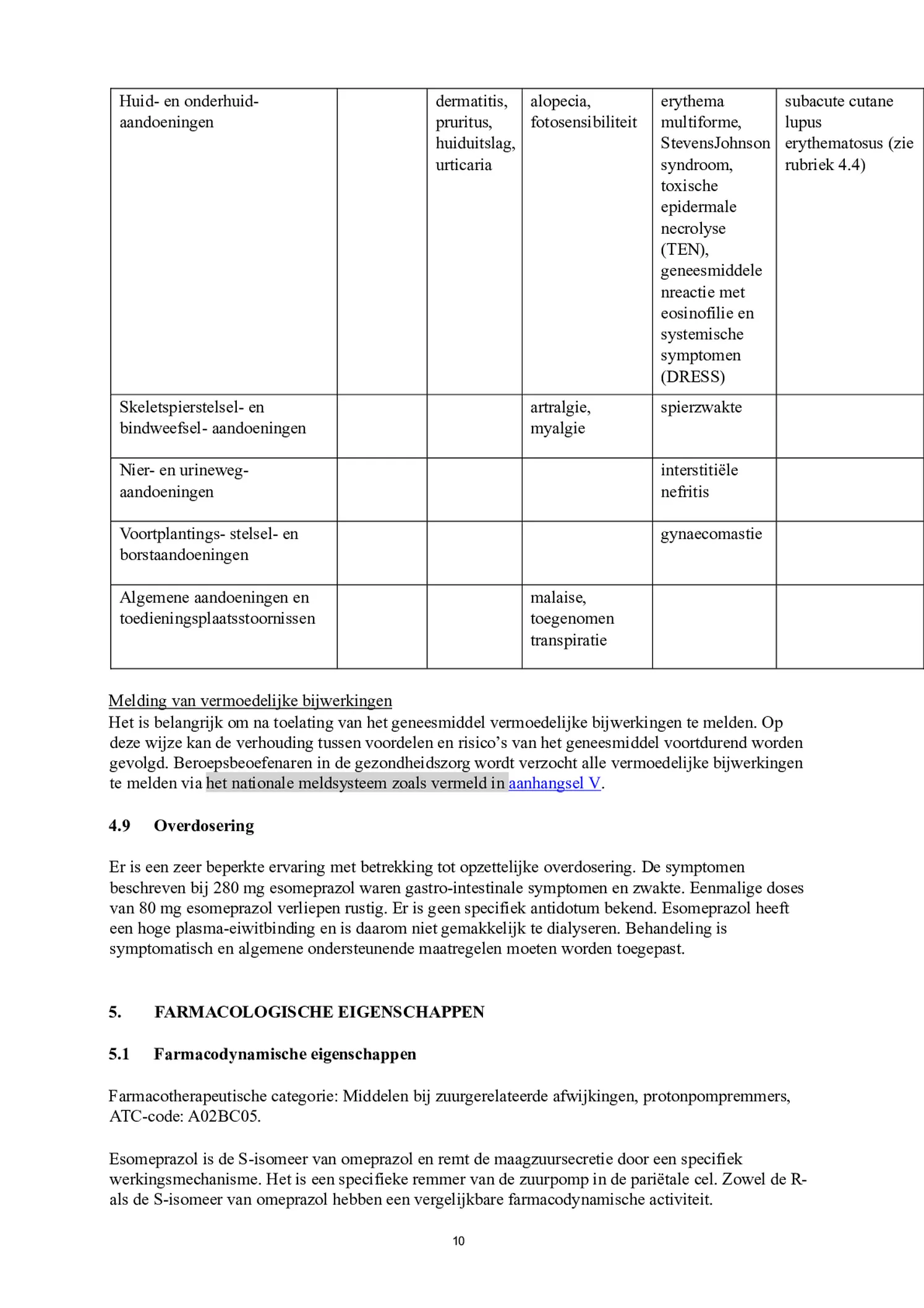 Control Tabletten 20mg Esomeprazo afbeelding van document #10, bijsluiter