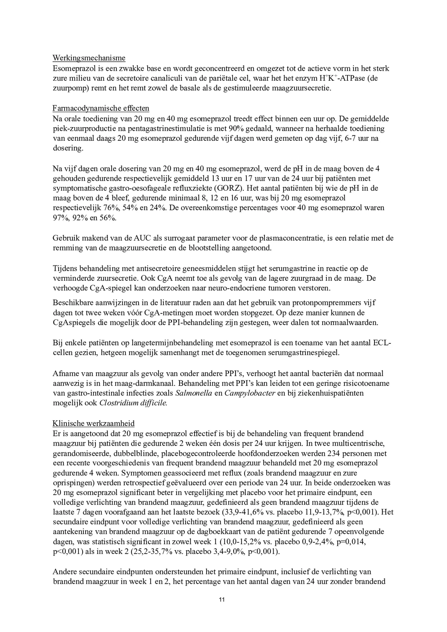 Control Tabletten 20mg Esomeprazo afbeelding van document #11, bijsluiter