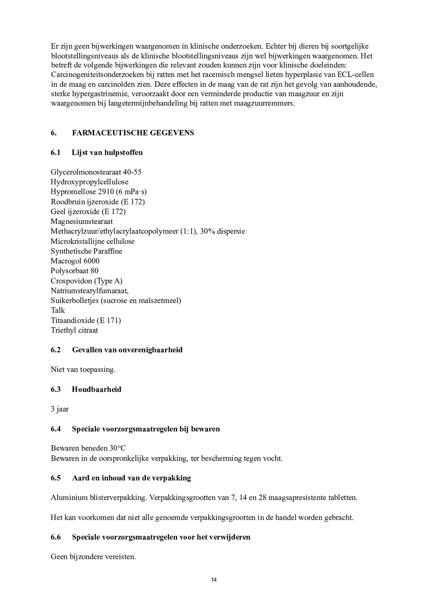 Control Tabletten 20mg Esomeprazo afbeelding van document #14, bijsluiter