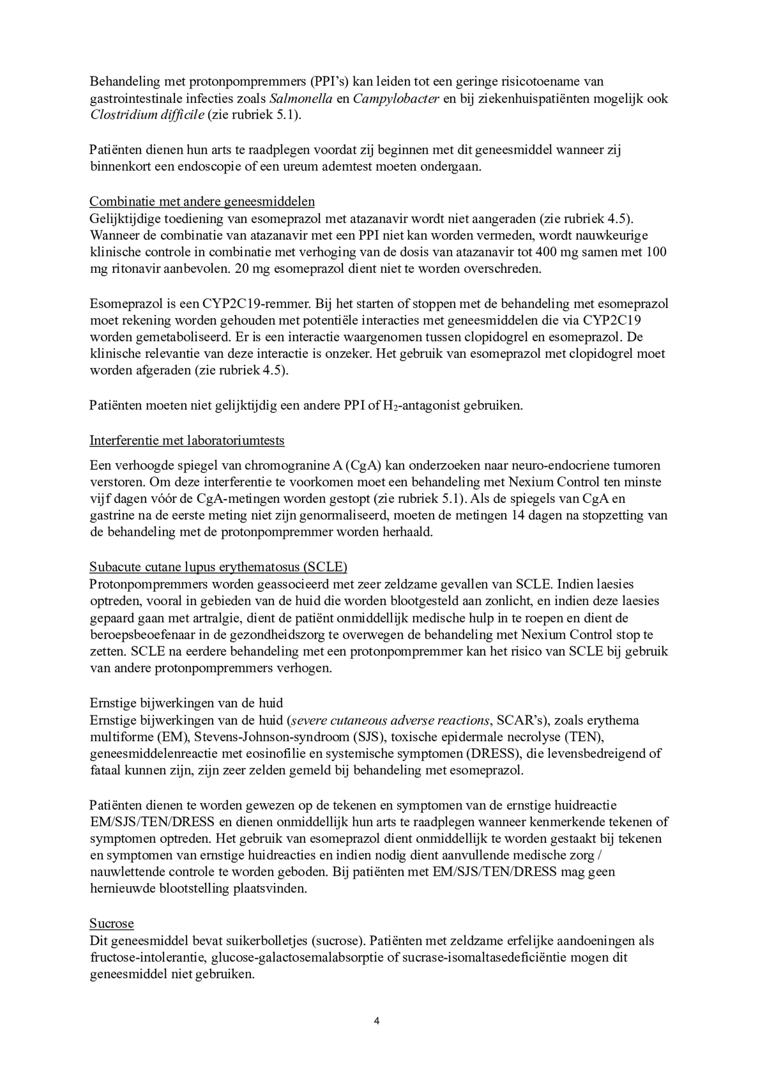 Control Tabletten 20mg Esomeprazo afbeelding van document #4, bijsluiter