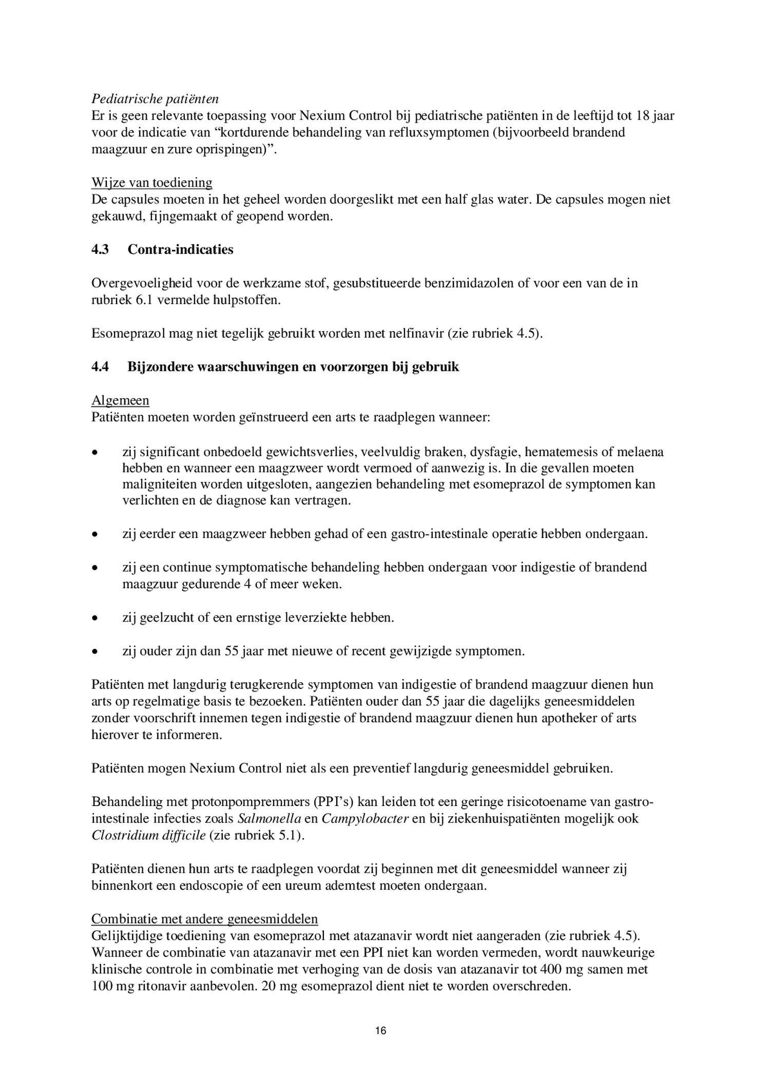 Control Tabletten - voor brandend maagzuur afbeelding van document #16, bijsluiter