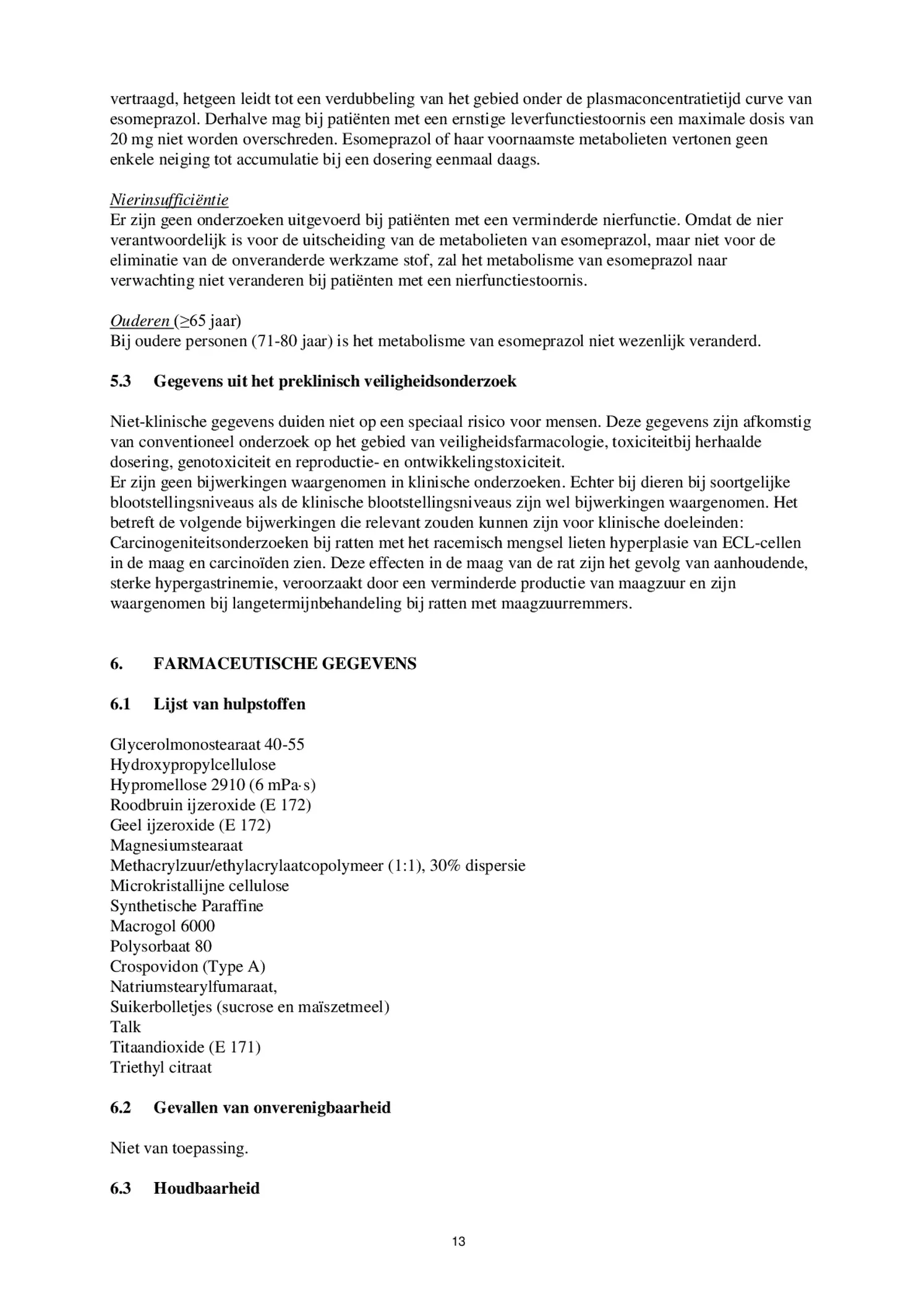 Control Tabletten - voor brandend maagzuur afbeelding van document #13, bijsluiter