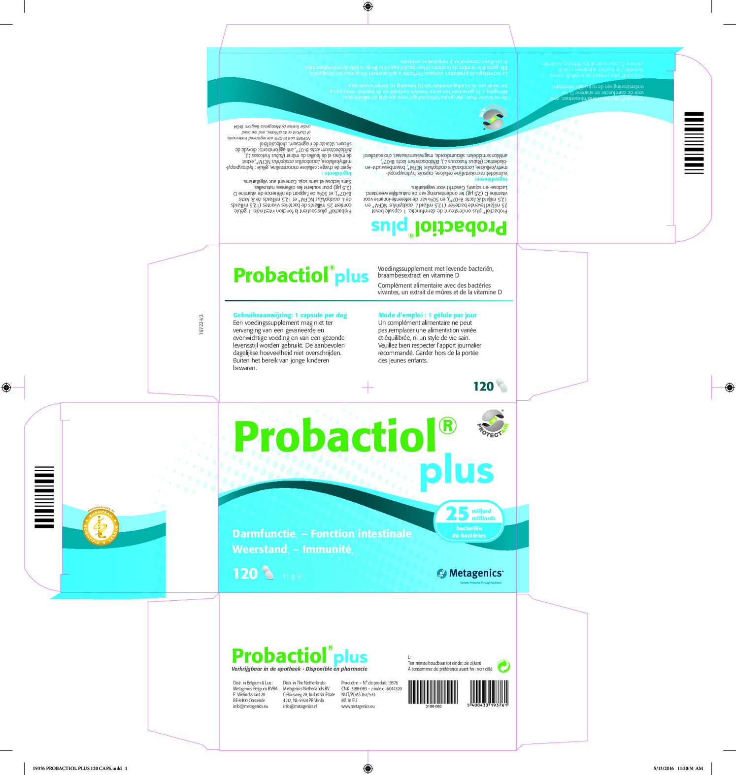 Probactiol Plus Capsules afbeelding van document #1, etiket