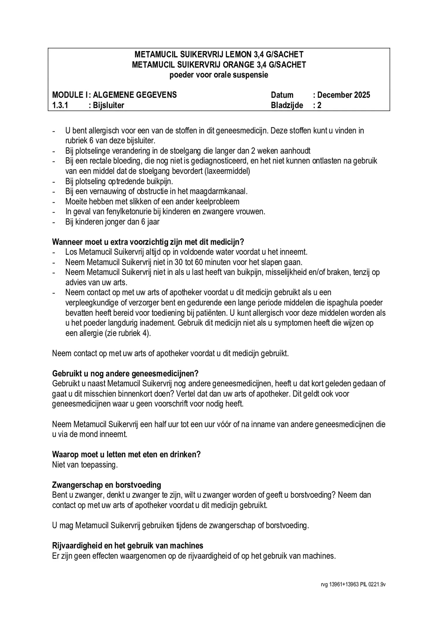 Orange Sachets afbeelding van document #2, bijsluiter