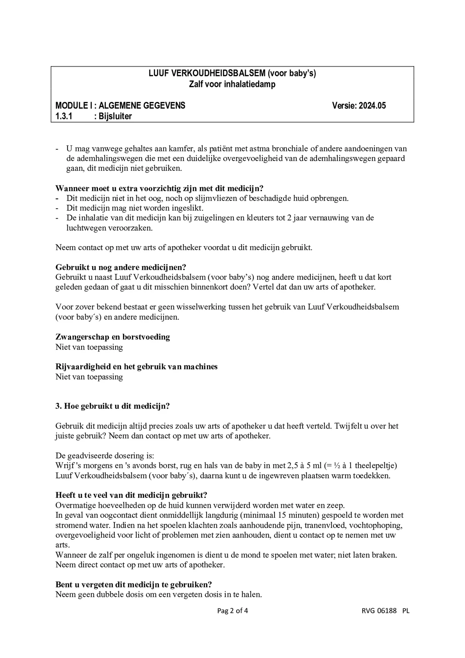 Verkoudheids Balsem Baby Oranje afbeelding van document #2, bijsluiter