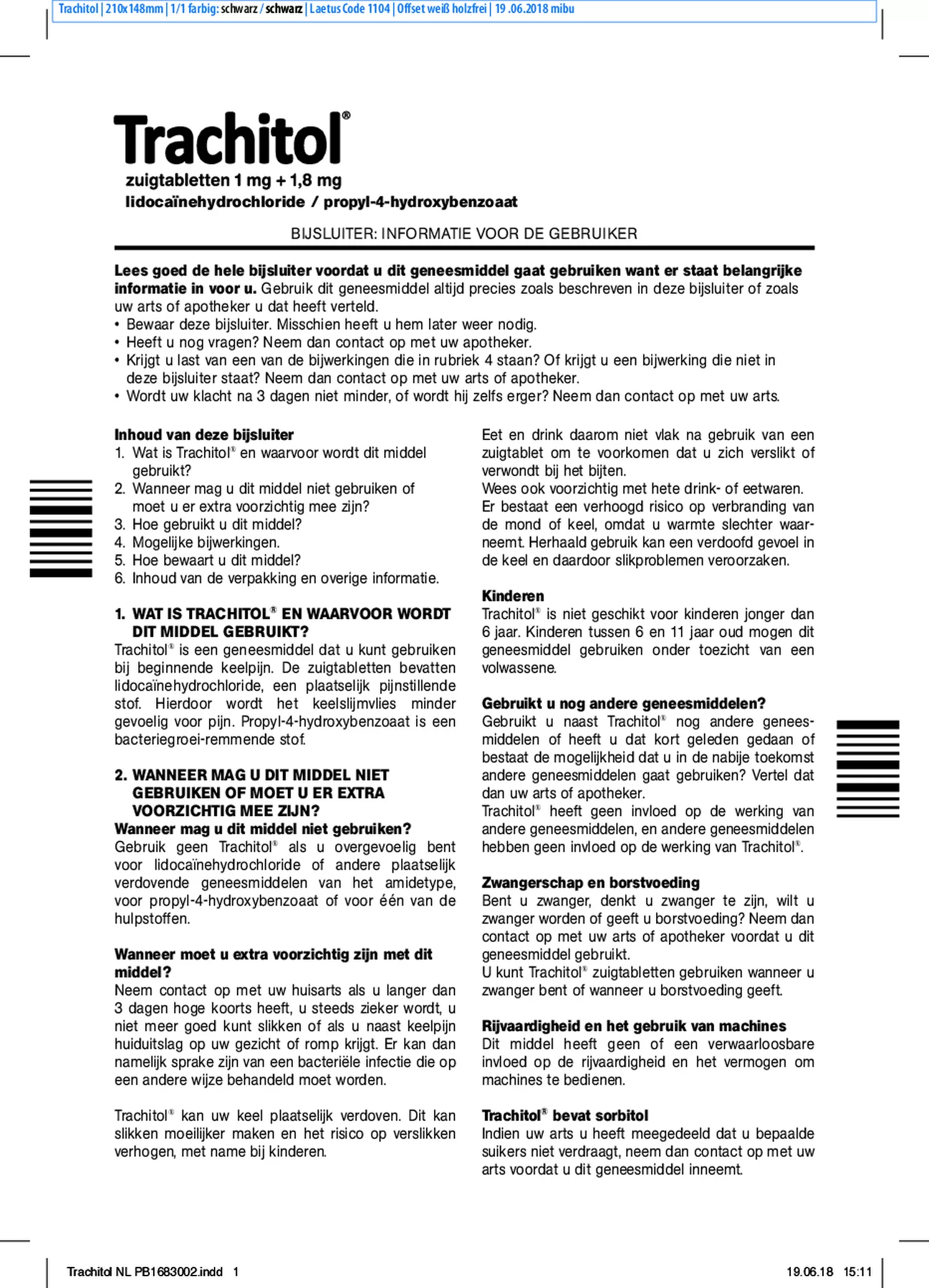 Zuigtabletten - bij beginnende keelpijn afbeelding van document #1, bijsluiter