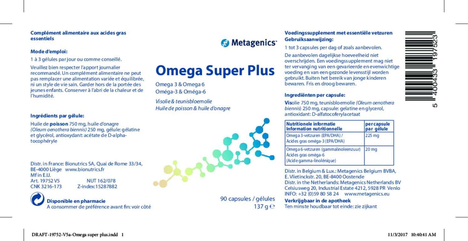 Omega Super Plus Capsules afbeelding van document #1, gebruiksaanwijzing