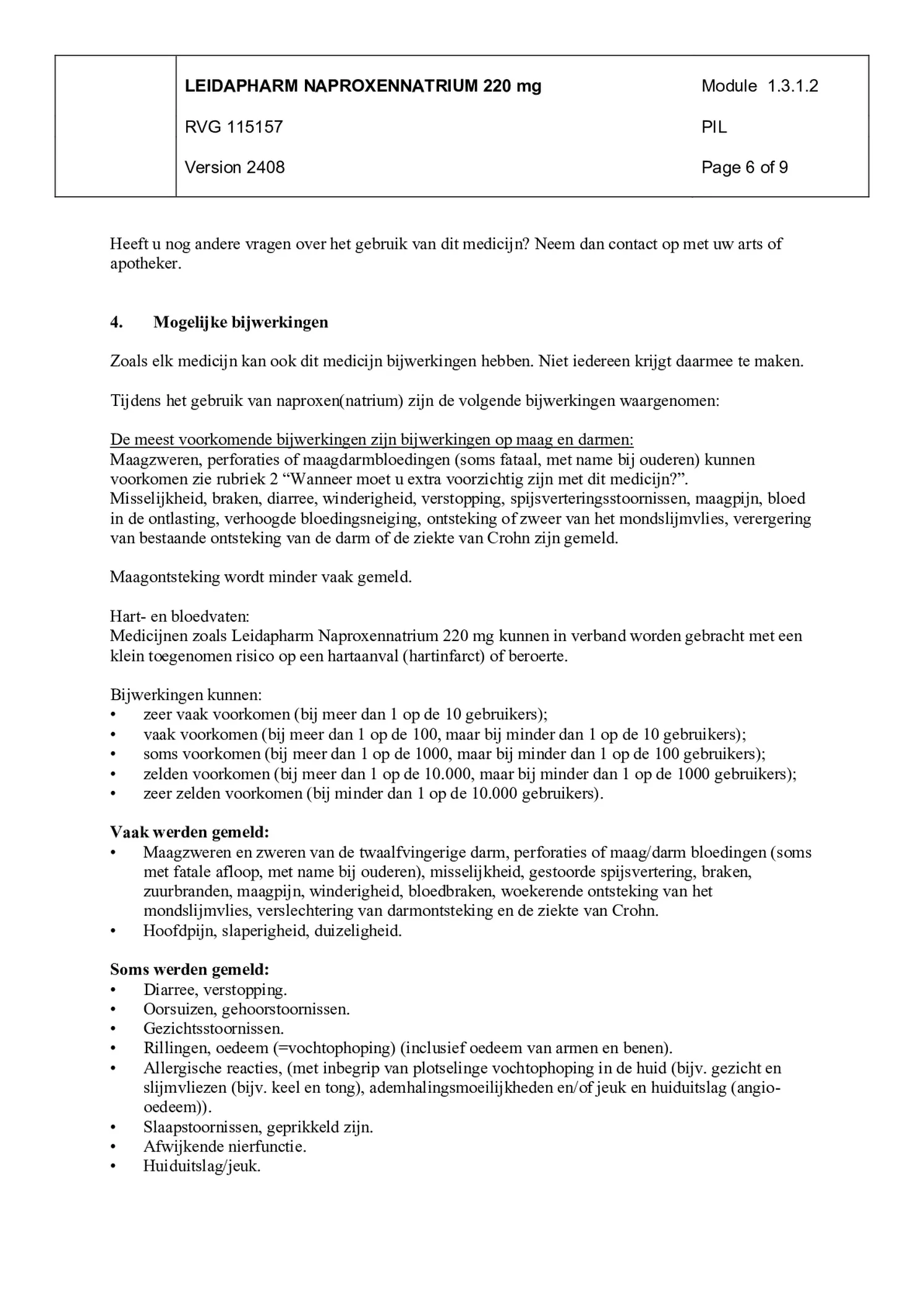 Naproxennatrium 220mg Tabletten afbeelding van document #6, bijsluiter