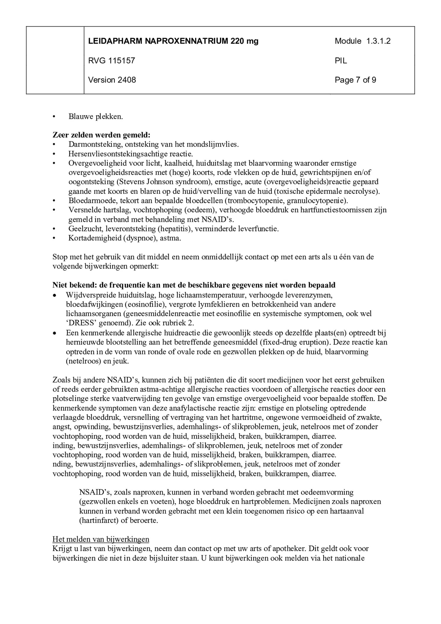 Naproxennatrium 220mg Tabletten afbeelding van document #7, bijsluiter