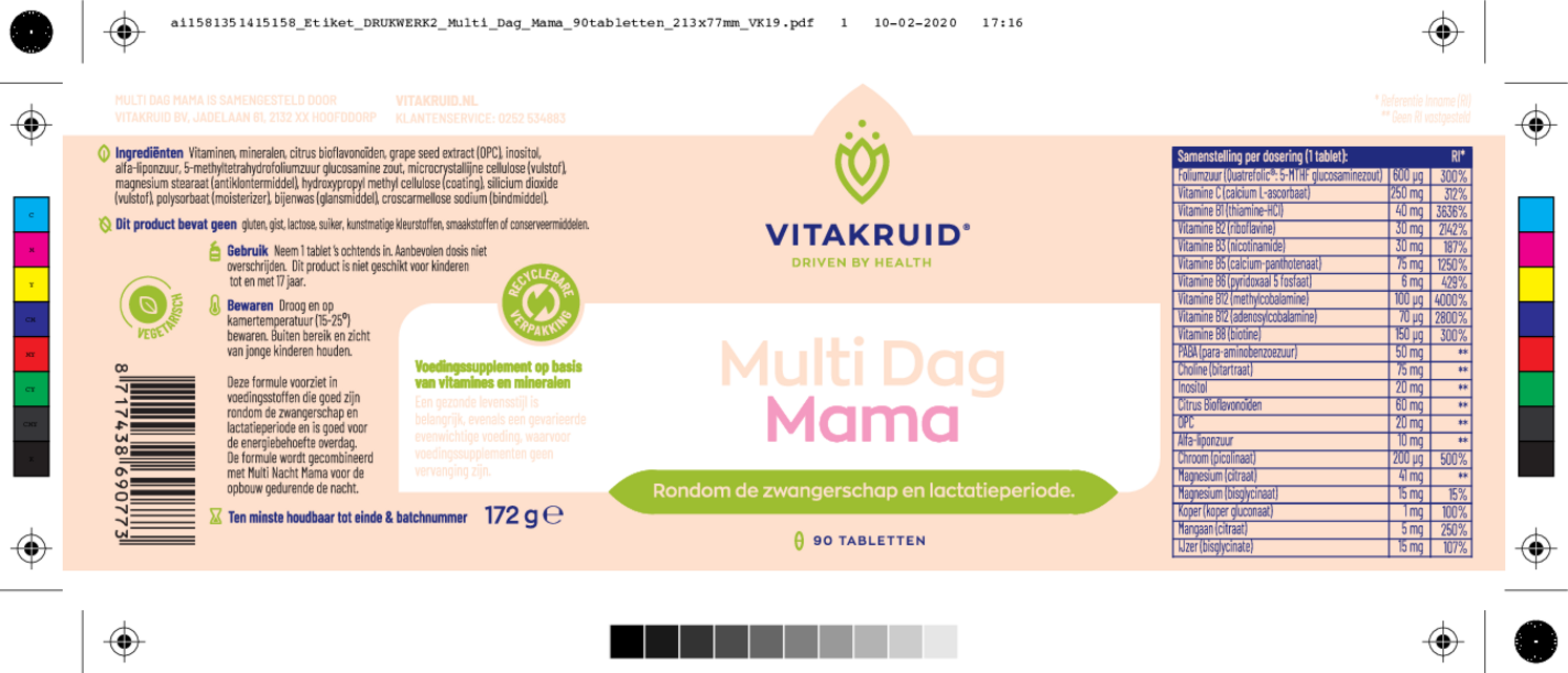 Multi Dag Mama Tabletten afbeelding van document #1, etiket