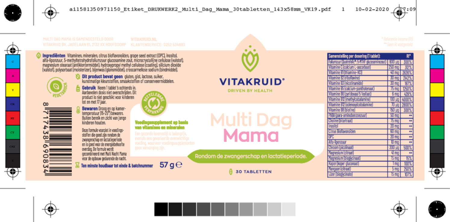 Multi Dag & Nacht Mama Tabletten 2x30st afbeelding van document #1, etiket