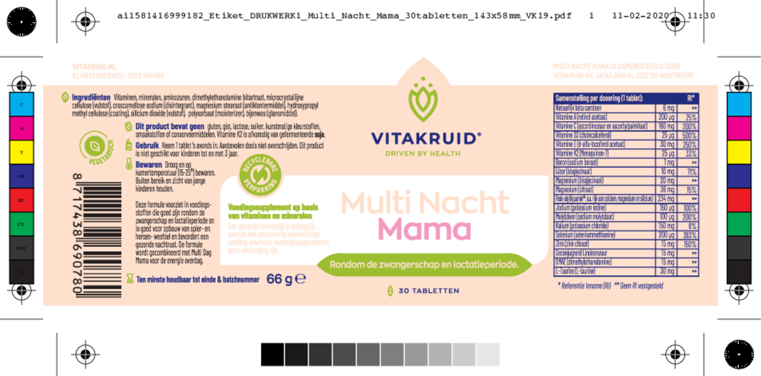 Multi Dag & Nacht Mama Tabletten 2x30st afbeelding van document #2, etiket