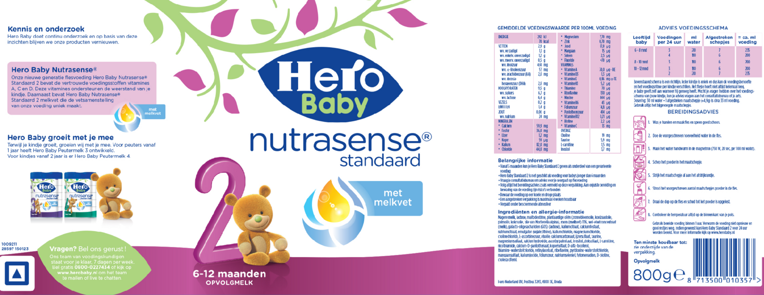 Baby Nutrasense Standaard 2 afbeelding van document #1, etiket