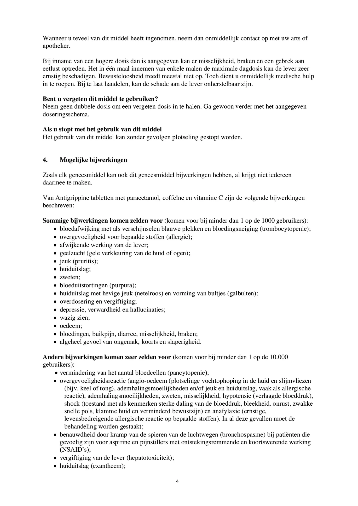 Tabletten afbeelding van document #4, bijsluiter