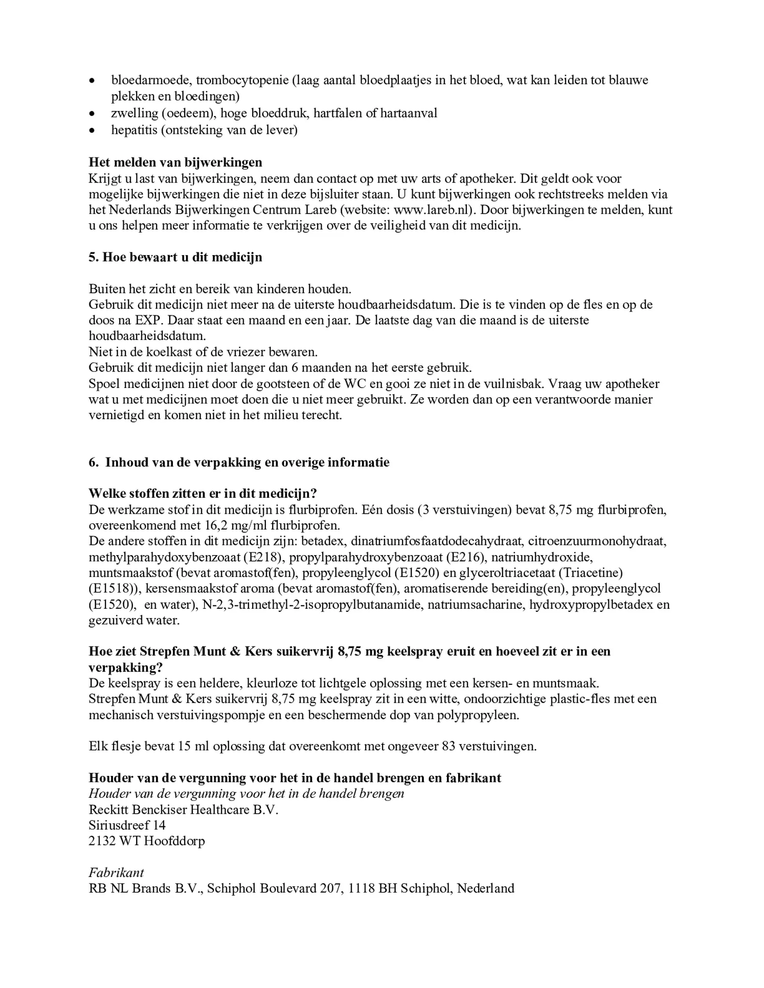 8,75mg Keelspray afbeelding van document #6, bijsluiter