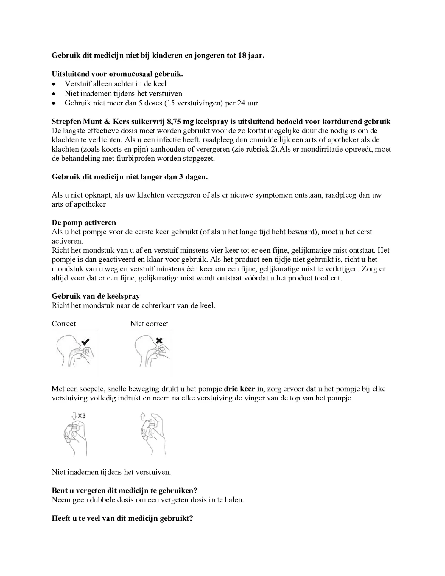 8,75mg Keelspray afbeelding van document #4, bijsluiter