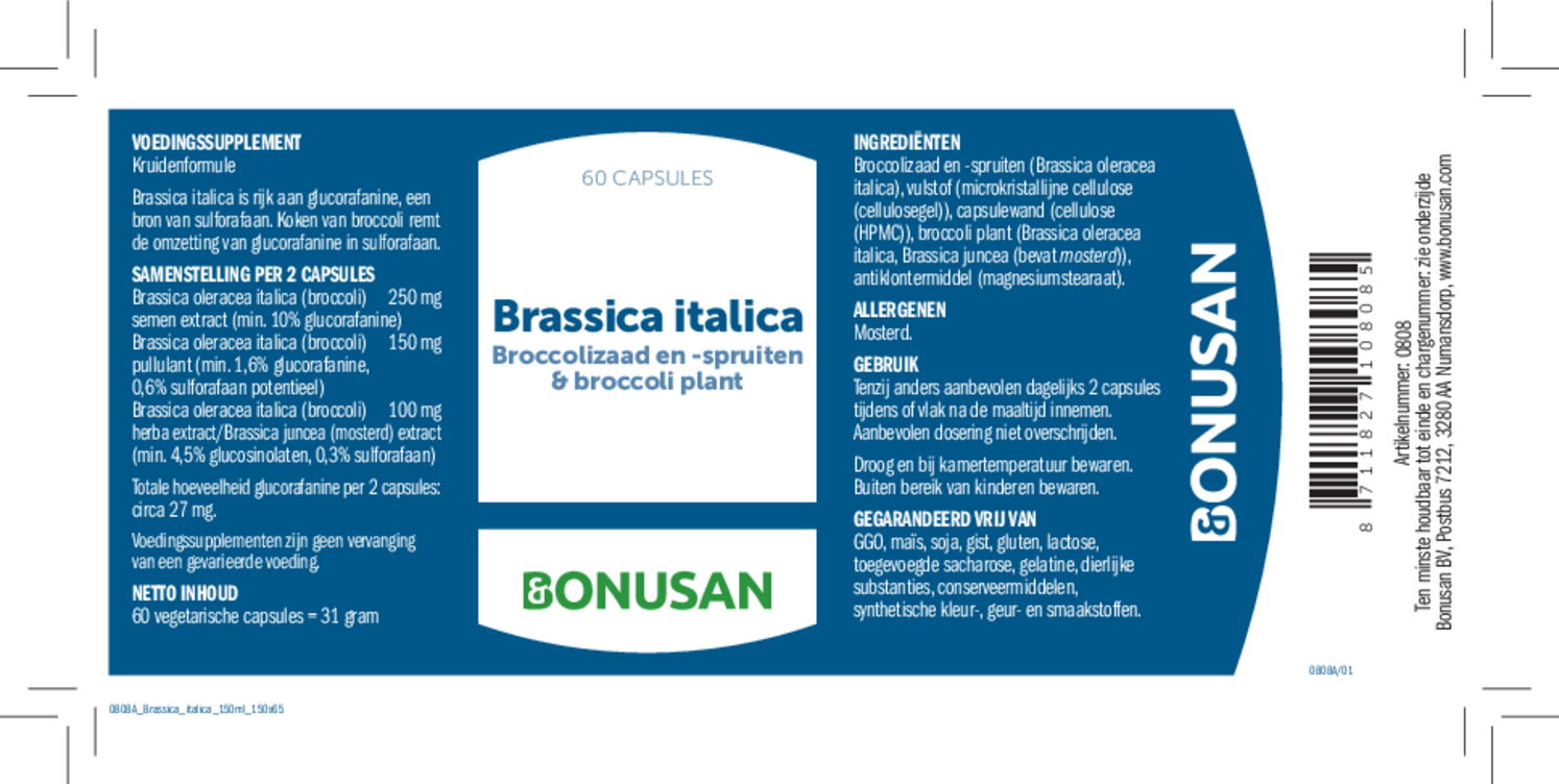 Brassica Italica Capsules afbeelding van document #1, etiket