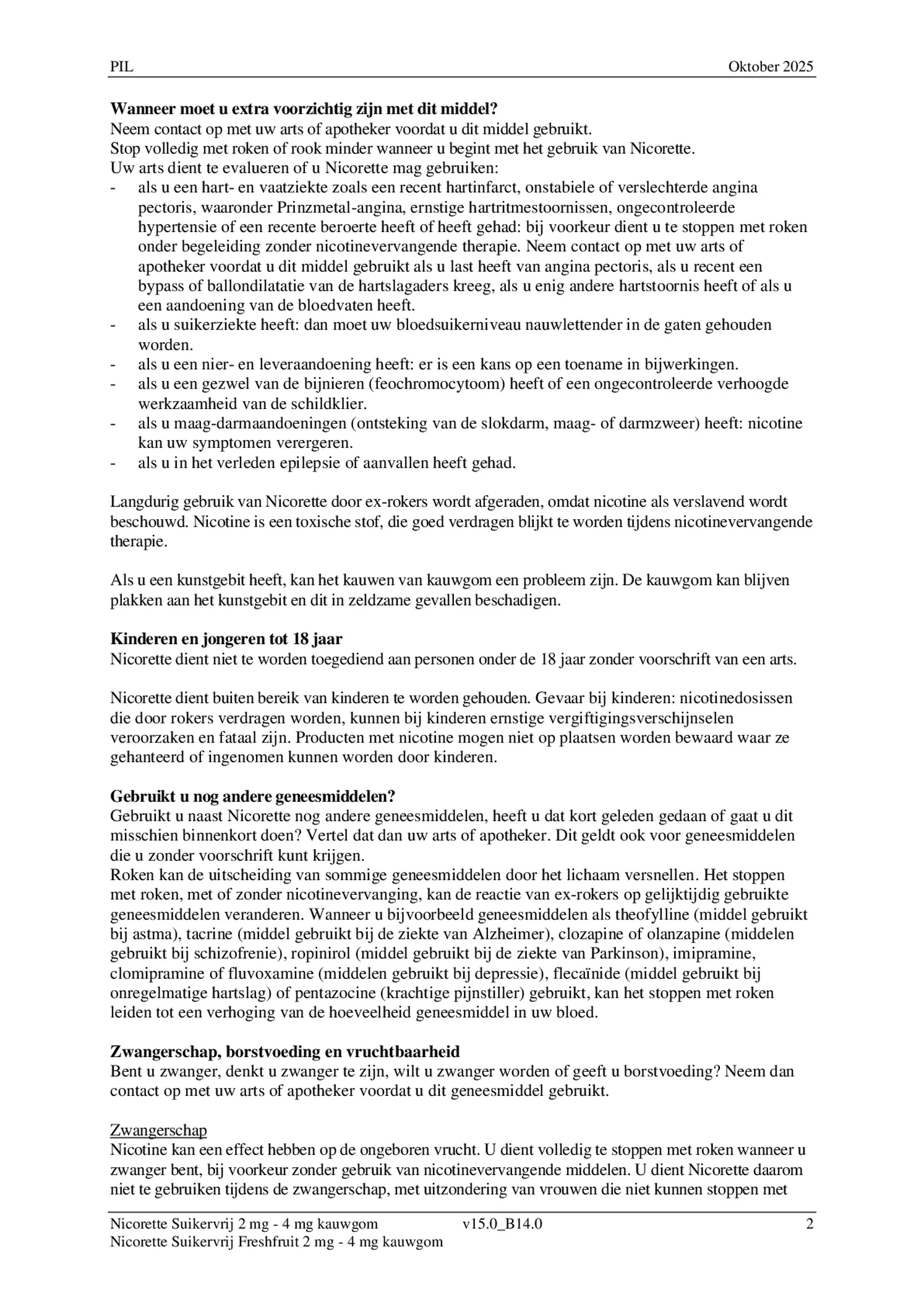 Suikervrij 2mg Kauwgom afbeelding van document #2, bijsluiter