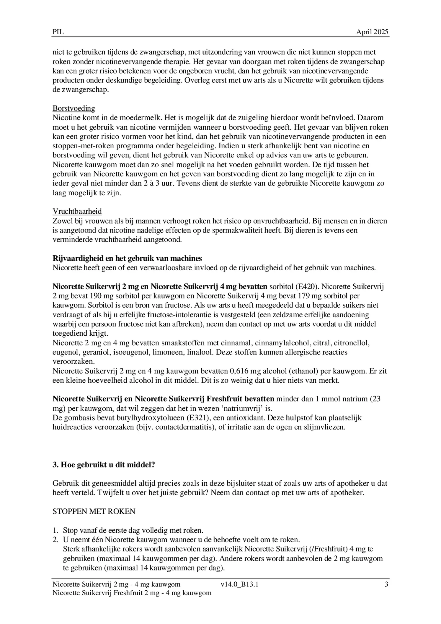 Suikervrij Freshfruit 2mg Kauwgom afbeelding van document #3, bijsluiter