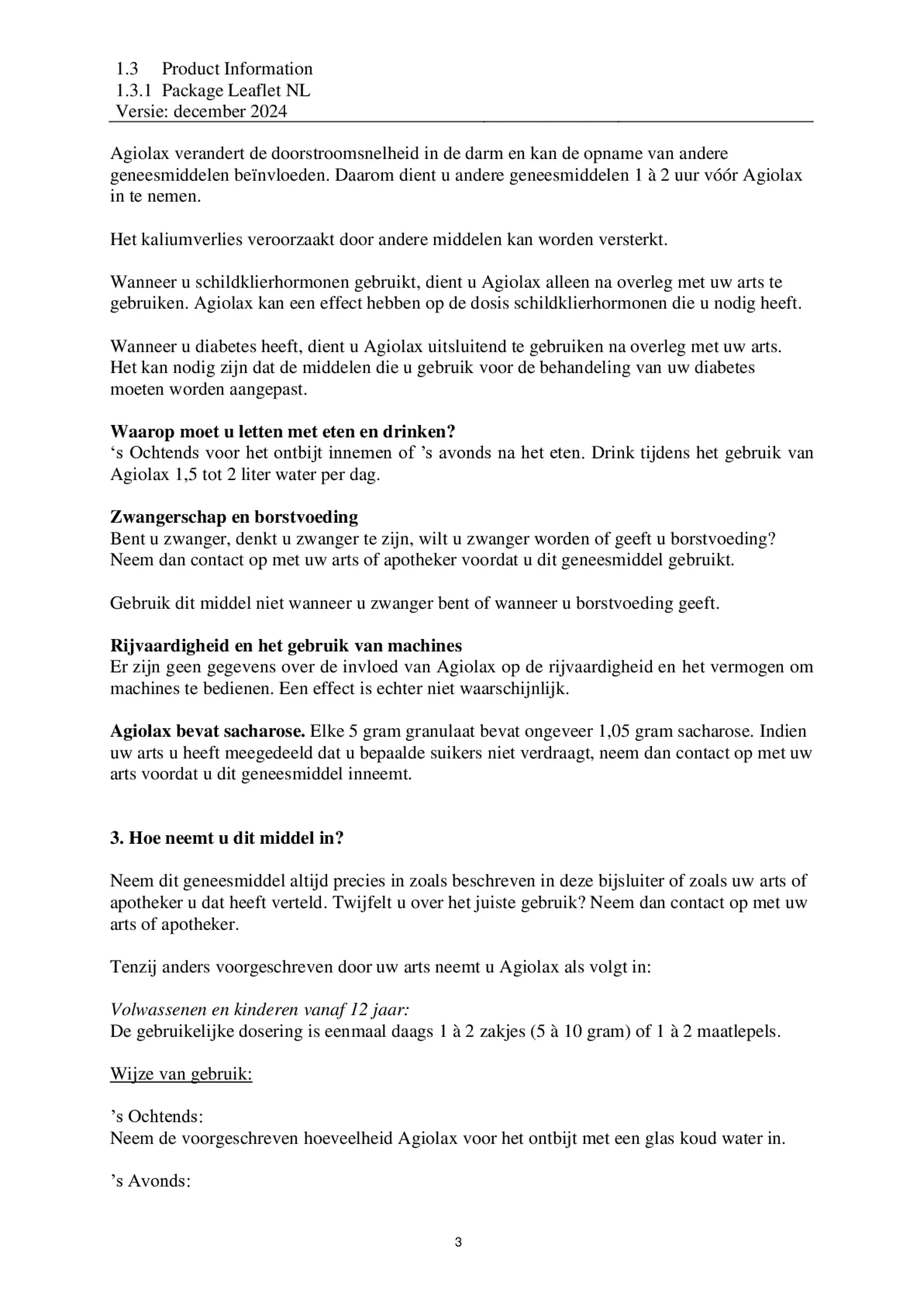 Granulaat Bus afbeelding van document #3, bijsluiter