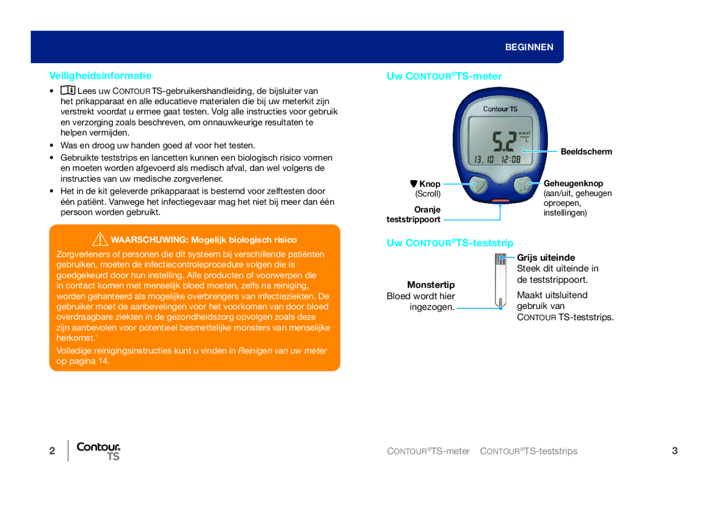 Contour TS Glucosemeter Startpakket afbeelding van document #3, gebruiksaanwijzing