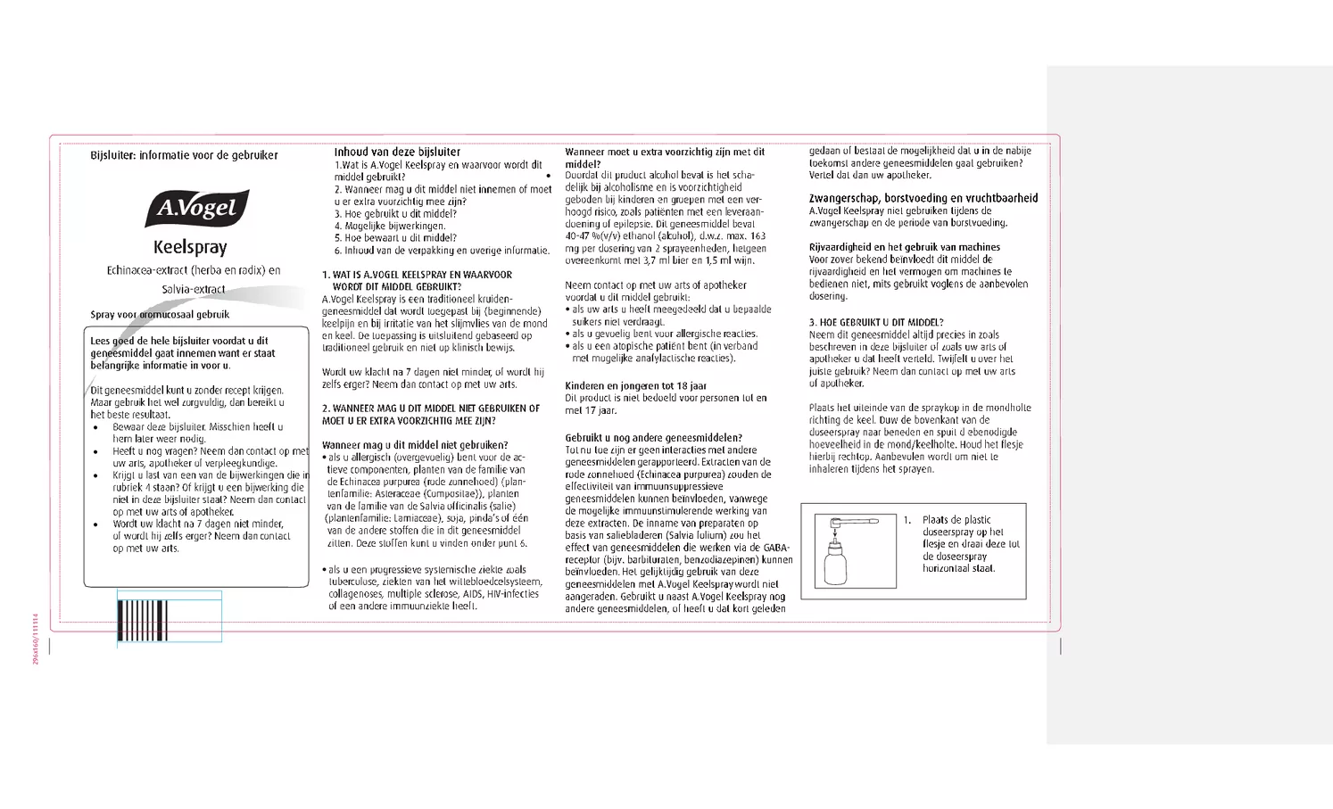 Keelspray afbeelding van document #1, bijsluiter