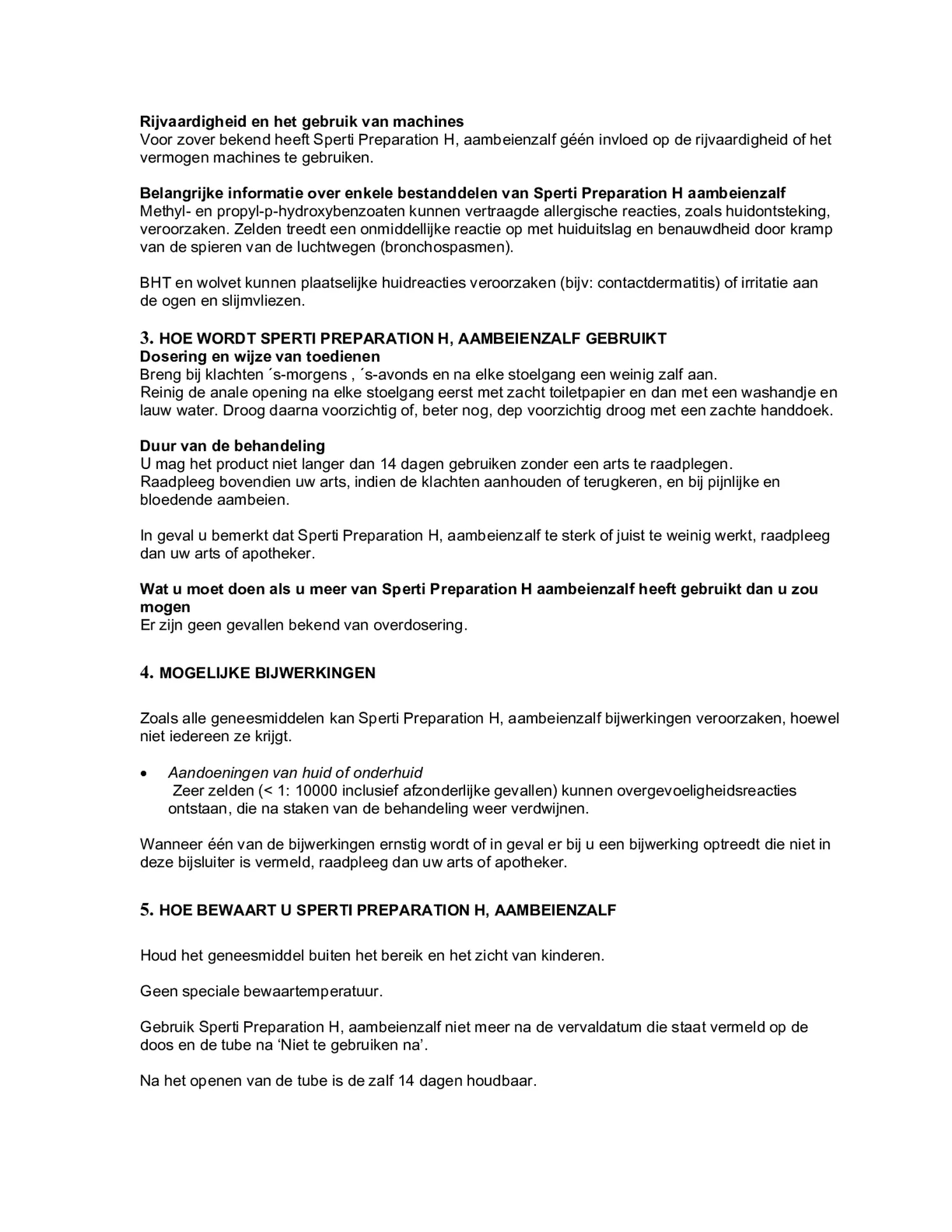 Preparation H Aambeienzalf afbeelding van document #2, bijsluiter