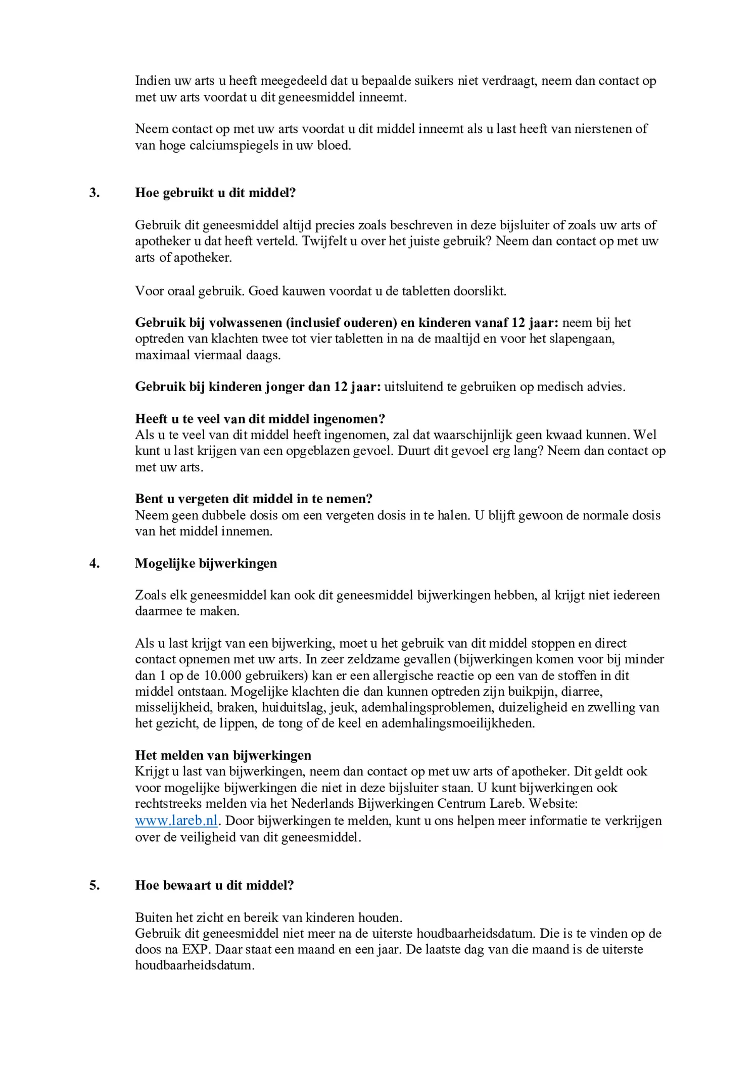 Duo Kauwtabletten afbeelding van document #3, bijsluiter